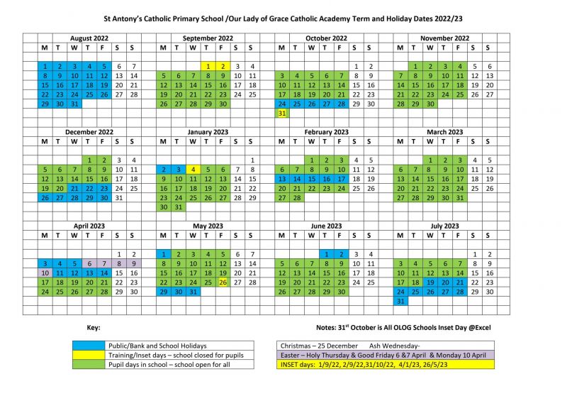 School Term Dates - St Antony's