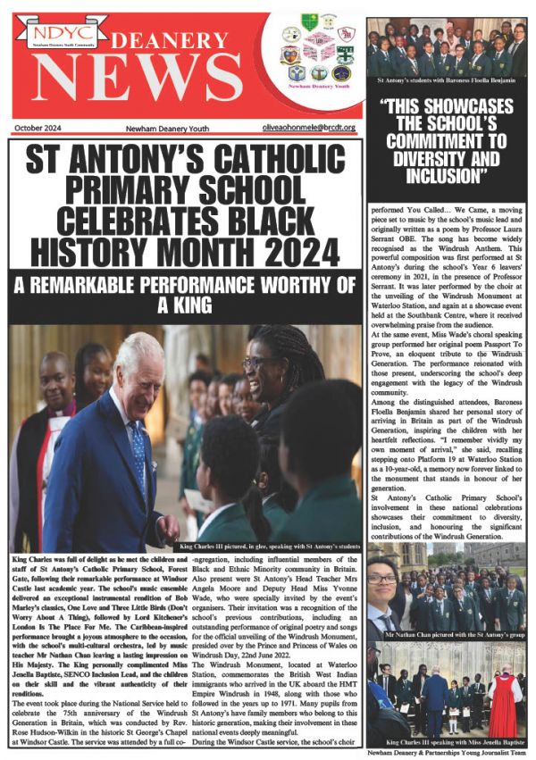 NDPYC St Antonys Black History Month 2024