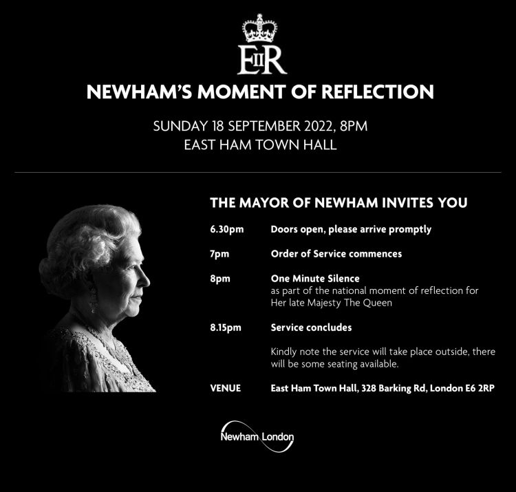 Newhams moment of reflection public invite2